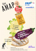Affiche d'information de l'AMAP de l'île de Nantes à télécharger